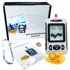 FFW-718RU Sondeur de poissons sans fil 45m (147 pieds) de profondeur 120m (400 pieds) avec écran LCD certifié CE & RoHS Bateaux à appâts et pêche à la canne (OEM) - Product Image 3