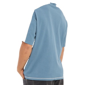 Customized Heavyweight Longline Arm Panel Pattern <b>Down</b> Shoulder Woven Fabric Trendy Sports Regular Fit OEM Srvice Men Shirt - Product Image 6