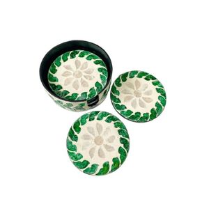 ชุดที่รองแก้วน้ำชาลายมุก 6 ชิ้น Lavihexco LVMC24-237 ดีไซน์หรูหรา สำหรับวางบนโต๊ะ ผลิตด้วยมือ ขายส่งจากเวียดนาม - Product Image 1