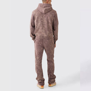 Conjunto Deportivo de Dos Piezas para Hombre, 100% Algodón, Felpa, Personalizable, Secado Rápido, Tallas Grandes, para Gimnasio, Fitness, Invierno - Product Image 5