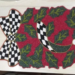 Camino de mesa con cuentas, fabricante indio, distribuidor y fabricación a granel de refractex, India, hecho en la India para el mejor Qual, nuevo patrón - Product Image 1