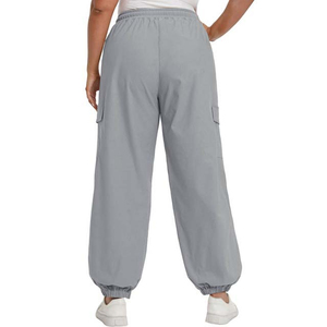 OEM Custom Design <b>Women</b> Cotton Polyester Trousers Joggers <b>Sweatpants</b> Loose Fit Running and Jogging Wear Pants with Pockets - Product Image 6