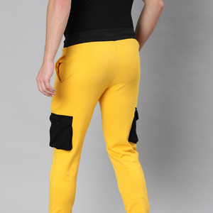 Venta al por mayor de los hombres Casual Gym Fitness Joggers Pantalones Premium Micro-Sanded algodón recto curvo Cargo impreso estilo tejido - Product Image 5