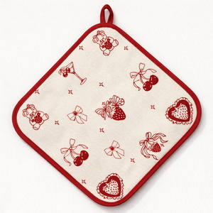 Maniques en coton de qualité supérieure résistantes à la chaleur, motifs imprimés personnalisés, approvisionnement en gros en provenance d'Inde - Product Image 5