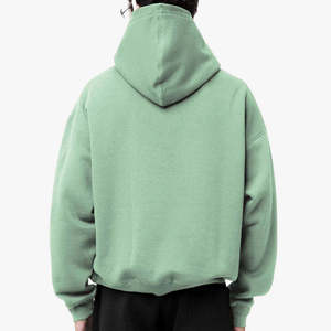 Sudadera con capucha de corte relajado con logotipo personalizado para hombre, ropa de calle holgada de tela Premium aceptada por OEM - Product Image 2