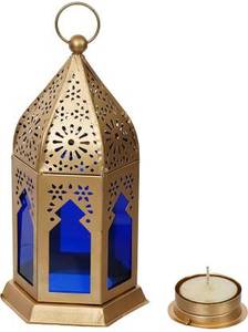 Lanterne de luxe marocaine en argent, bougeoir pour usage domestique, décor de table décoratif, éclairage de décor, lanterne - Product Image 2