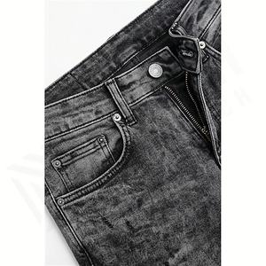 Pantalones Vaqueros de Mezclilla para Hombre 2025, Pantalones Ajustados, Vaqueros Ajustados para Hombre, Venta al por Mayor de Fábrica, Transpirables, Rectos, Servicio OEM - Product Image 4