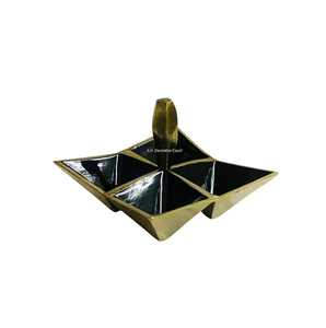 Tazón de Metal Decorativo para Servir Dulces de Ramadán, Diseño Creativo Moderno, Color Personalizado para Fiestas, para Frutos Secos y Chocolate - Product Image 5