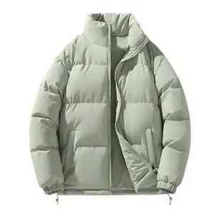 Custom Logo Front Streetwear Winter Canvas Stand Collar <b>Waterproof</b> Reversible Puffer <b>Jacket</b> Thick <b>Warm</b> Outdoor for Men - Product Image 6