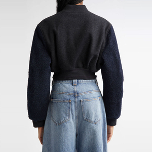 เสื้อครอปแจ็คเก็ตทีมีซิตี้สำหรับผู้หญิงแจ็คเก็ตครอปทีมีสไตล์100% ระบายอากาศได้ตามต้องการ - Product Image 2