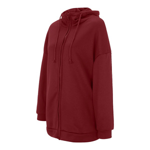 Sudadera con capucha de palangre OEM a la moda para mujer con etiqueta privada Impresión de logotipo personalizado Jersey de ajuste de gran tamaño para la temporada de invierno - Product Image 3