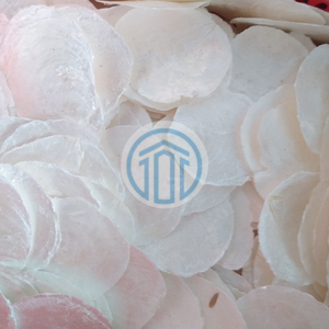 Bandeja Redonda de Nácar al por Mayor con Borde Festoneado, Bandejas Decorativas Blancas Hechas a Mano para Decoración Elegante del Hogar, Cocina y Comedor - Product Image 6