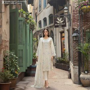 Salwar Kameez de Algodón Khaddar de 3 Piezas, Moderno, Elegante, de Alta Calidad, Nueva Colección 2025 para Todas las Temporadas - Product Image 2