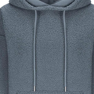 Sweat à capuche d'hiver en molleton personnalisé pour hommes sweats à capuche moelleux d'automne pour hommes pullover à poches personnalisées en coton mélangé - Product Image 2