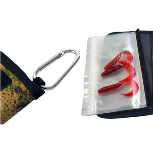 Portefeuille leurre de sport en nylon écologique vente en gros sacs de leurre de pêche imperméables respirants fermeture éclair en PVC transparent 4 multi-usages - Product Image 2