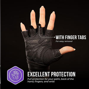 Guantes de gimnasio profesionales con agarre antideslizante Material duradero y soporte de muñeca para entrenamiento físico - Product Image 4