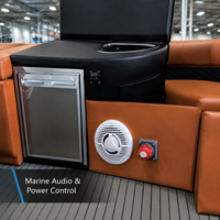 Kinocean pour Yacht de Luxe en Aluminium de 22 pieds avec Capote Bimini et Moteur Hors-Bord pour la Pêche, les Sports Nautiques Fluviaux et les Fêtes en Famille