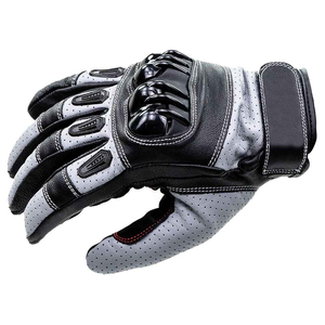 Gants de moto unisexe demi-doigt en cuir suédé vêtements de sport d'hiver personnalisés imperméable coupe-vent grande taille OEM Service - Product Image 3
