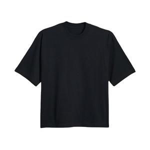 Camiseta Oversize Lisa con Hombros Caídos y Estampado Gráfico - Compra Camisetas de Algodón Grueso de Alta Calidad para Hombre - Product Image 1