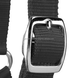 Cadena ajustable y cuello Halter de nailon Para Caballo, triple capa, doble cosido con hardware de acero inoxidable - Product Image 6