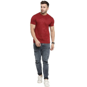 Haute qualité 240 GSM goutte épaule poids lourd t-shirt luxe blanc coton lourd personnalisé Streetwear surdimensionné t-shirt homme - Product Image 6
