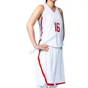 女士篮球制服连衣裙套装作物背心定制升华印花篮球制服女士