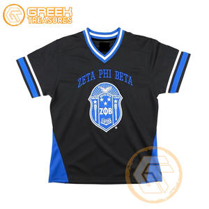 T-shirt en coton Zeta Phi Beta personnalisé de haute qualité pour femmes, vêtements de sororité, tenue de fraternité, broderie toutes saisons, vente en gros - Product Image 1