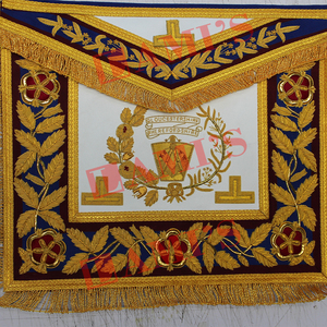 Mark Provincial / District Grand Master Tablier de robe complète Meilleur matériel Tablier maçonnique pour uniforme - Product Image 2