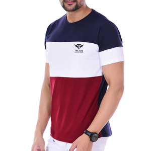 Camiseta ecológica 100% algodón para hombre con logo personalizado impreso, ligera, transpirable, de corte holgado para uso diario. - Product Image 1