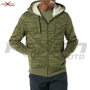 Men's Full-Zip Hooded <b>Fleece</b> <b>lined</b> Sweatshirt Workwear Knitted Hoodie New Zipper Hooded <b>Jackets</b> Men's Fashion Leisure - Product Image 3