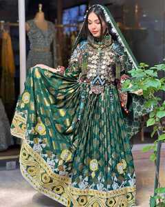 Best Selling Afghan Kuchi <b>Dress</b> Women Handmade Modern Tribal Style Lace <b>Long</b> <b>Sleeves</b> Plus Size Floor-Length ODM Supply Adults - Product Image 5