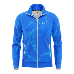 Veste de sport unisexe personnalisée avec logo imprimé, écologique, coupe-vent, respirante, fermeture éclair intégrale, coupe ample, pour le printemps - Product Image 1