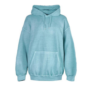 Sweat à capuche léger et décontracté pour femme lavé à l'acide Style High Street Sweats à capuche lavés à l'acide sur mesure pour femmes OEM - Product Image 6