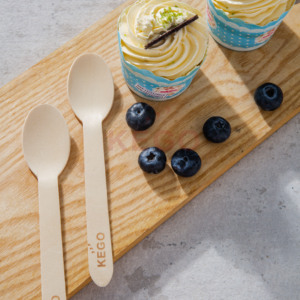 โรงงานขายส่งช้อนไม้แมกโนเลียคอนิเฟราแบบใช้แล้วทิ้ง ขนาด 160 มม. เป็นมิตรกับสิ่งแวดล้อม ปลอดภัยสำหรับอาหาร ย่อยสลายได้ ผลิตในเวียดนาม เหมาะสำหรับงานปาร์ตี้ - Product Image 1