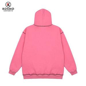 เสื้อฮู้ดผ้าฟลีซเนื้อหนัก 100% ผ้าฝ้าย ระบายอากาศได้ดี ดีไซน์กระเป๋าพิมพ์ลาย 3 มิติ คุณภาพสูง ทรงโอเวอร์ไซส์ พิมพ์ลายตามสั่ง - Product Image 4