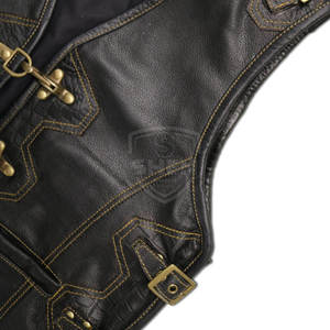 Dernière conception de gilet en cuir pour hommes en gros à bas prix gilet en cuir confortable et respirant fabriqué au Pakistan - Product Image 3