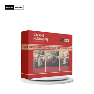 Café premium vietnamita Arabica de tostado medio con opciones de coco, canela y avellanas para una experiencia de café suave y aromática. - Product Image 2