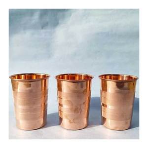 Vaso de vidrio de cobre de alta calidad Nuevo diseño en línea para estilo clásico para sublimación de bricolaje y agua potable - Product Image 2