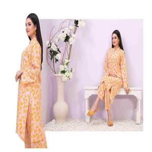 Ropa asiática de marca, camisa y pantalón, camisa y pantalón de lino de 2 piezas, ropa india y pakistaní, última oferta de 2023 a bajo precio - Product Image 2