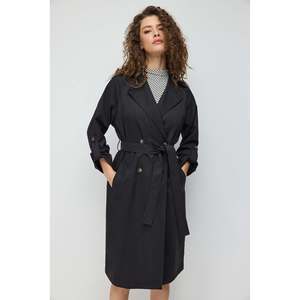 Abrigo Largo con Cuello Doble 100% Poliéster - Product Image 2