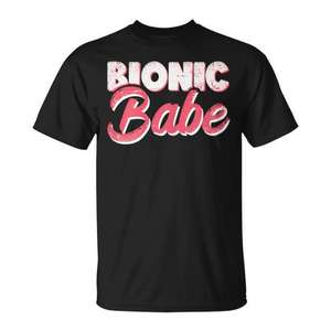 Camiseta Bionic Babe con Diseño de Cirugía de Reemplazo de Rodilla y Cadera, Ropa Promocional - Product Image 3
