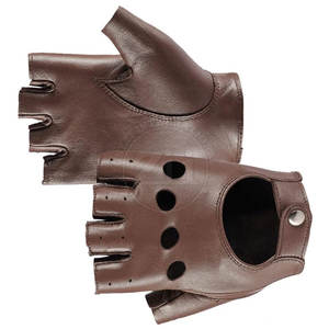 Guantes de conducción sin dedos de invierno con logotipo personalizado Equipo deportivo de cuero de moda para uso diario Estilo liso para escena informal - Product Image 6