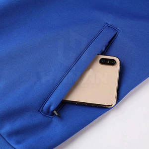 Chándal de dos piezas para hombre de diseño personalizado transpirable 100% algodón para entrenamiento de correr o ropa informal patrón sólido para invierno - Product Image 5