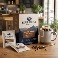 Coffrets cadeaux AT PACK de sachets de café individuels avec boîte imprimée pour les cafés, les torréfacteurs et les cadeaux haut de gamme