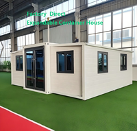 Maison conteneur extensible de 20 pieds de qualité supérieure, cabane modulaire préfabriquée avec cuisine pour hôtel et complexe hôtelier