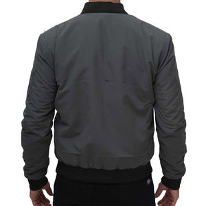 Nueva chaqueta de bombardero gris con estilo para hombre, de lona cómoda con cuello levantado, chaqueta de invierno superventas de la mejor calidad - Product Image 2