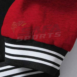 Custom Oem Logo Chenille Patch Varsity Jacket Hombres Otoño Street Style Bordado Parche Botón Unisex Chaqueta de algodón - Product Image 3