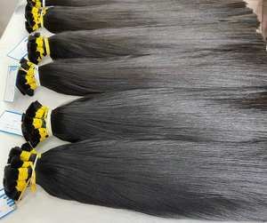 Cabello humano 100% Natural de alta calidad, cabello humano natural liso de hueso recto 100%, cabello humano virgen sin procesar - Product Image 3