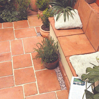 Carreaux en terre cuite classiques anciens faits à la main, finition lumineuse, antidérapants, pour murs extérieurs et sols, bordures 20 mm, solides, résistants à l'usure, sur mesure