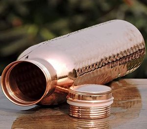 Bouteille d'eau en cuivre pur martelé de qualité supérieure bouteille à boire directe pour l'achat en gros, nouveaux cadeaux de bouteille en cuivre pur arrivée de stock - Product Image 5